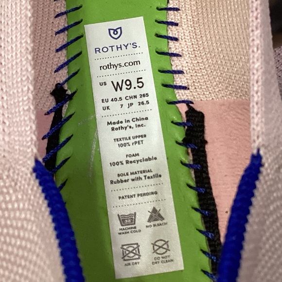 Rothy's The Point Blush Knit Fabric Slip On Ballet Flats Women’s US 9.5 EU 40.5 - Picture 10 of 11